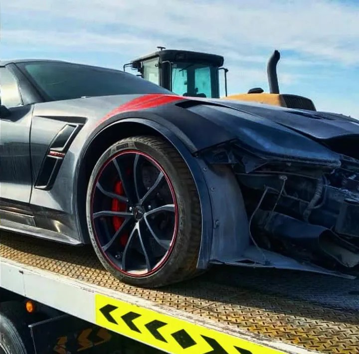 Chevrolet Corvette before repair
