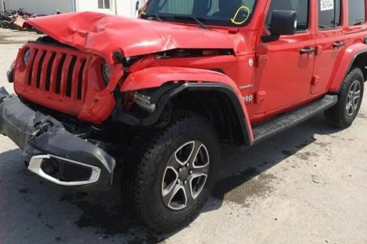 Jeep Wrangler before repair