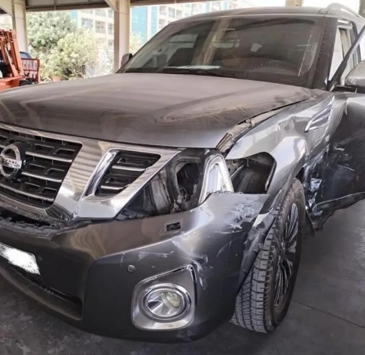 Nissan Patrol before repair