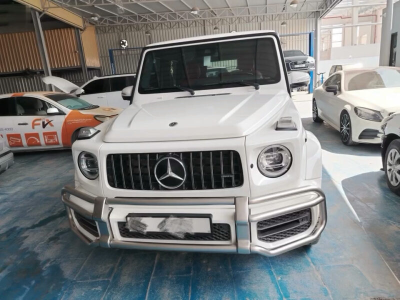 Mercedes-AMG G63 in for service at KMP Auto Repairing, Dubai